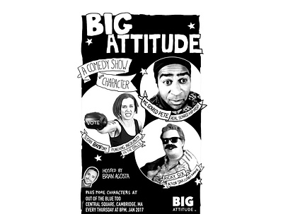 Big Attitude show poster branding comedy design