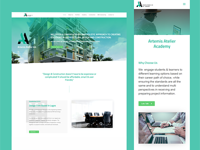 Architecture Company Website Design design ui website wordpress