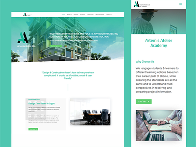 Architecture Company Website Design