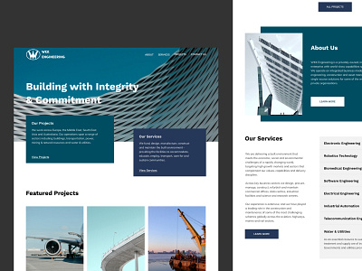 WKK Engineering - Homepage construction ui ux webdesign website website design