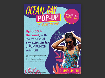 RUMPUNCH - Ocean Day Emailer brand design edm email design illustration retailer swimwear