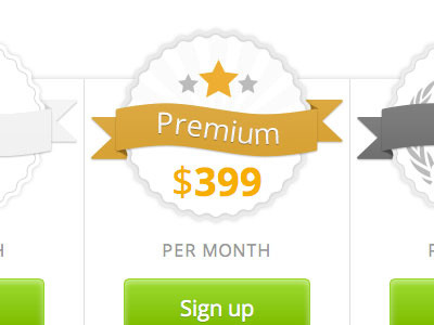 Pricing badge button pricing ribbon