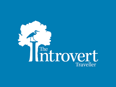The Introvert Traveller bird logo travel
