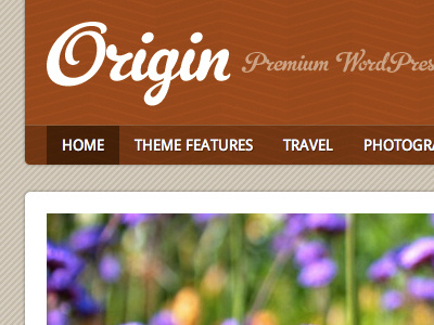 Origin WordPress Theme texture