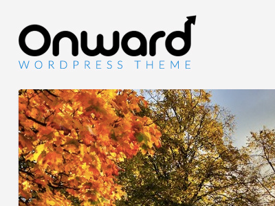 Onward logo photography theme wordpress