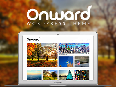 Onward Launch background logo photography portfolio theme wordpress wordpress theme