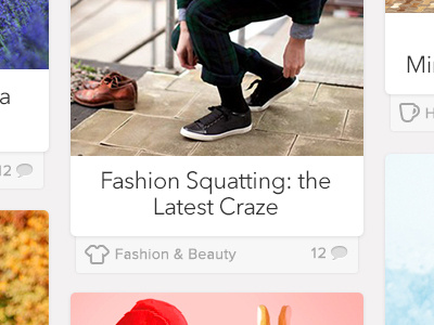Fashion Squatting blog icons layout