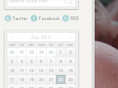 Pick a date, any date calendar icons light search social media texture ui ux