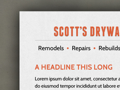 Scott's Drywa orange texture type ui