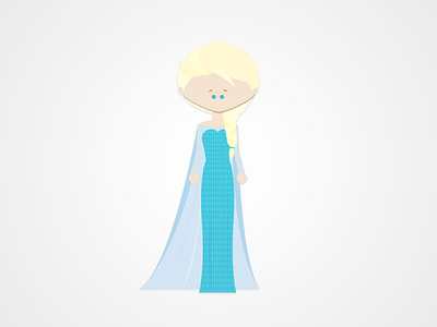 Elsa from Frozen animation cartoon character elsa flat design frozen let it go princess snow vector