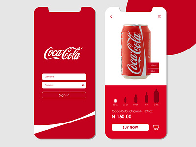 Coca-Cola Mobile App app branding cocacola design graphic design ui ux web website