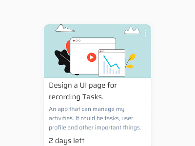 Record Tasks app design ui ux web website