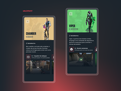 Valorant | UX / UI Design Mobile App