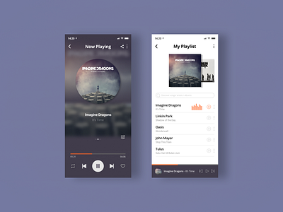 Music App design figma figmadesign iphone music music album music app playlist purple song