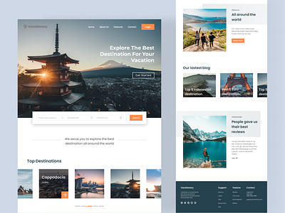 Traveling Landing Page