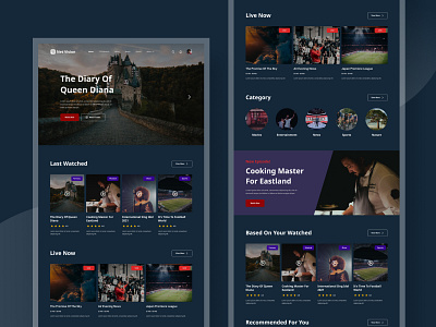 Streaming Service Landing Page