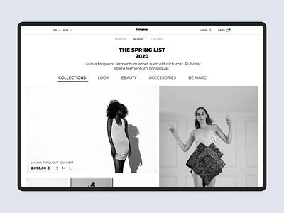 Mega Ecommerce Fashion Concept 2020 design design ecommerce fashion minimalist ui user interface ux web webdesign website