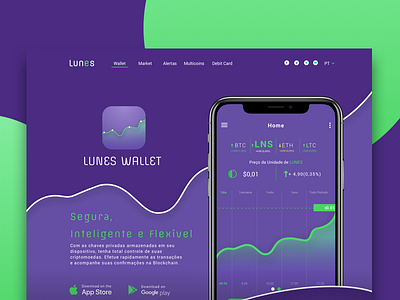 Lunes Wallet - Landing Page