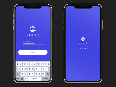 Home - ZQUIZ app design blue and white color mobile app project quizz redesign ui uidesign user interface ux uxdesign