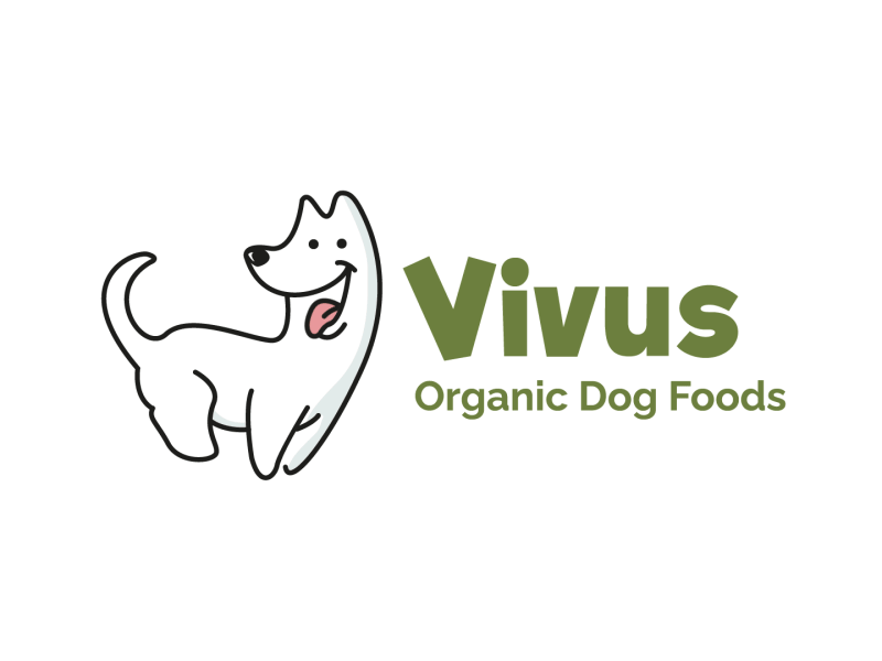 Vivus oragnic dog foods logo animation 2danimation aftereffects animation brand brand identity design illustration logo logoanimation motion graphics ui