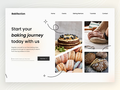 Bakifection - website for a bakery chain bakery cake cakeshop cupcake design graphic design mesh new speedyuichallenge ui ux website