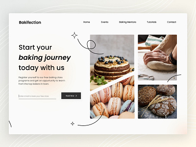 Bakifection - website for a bakery chain