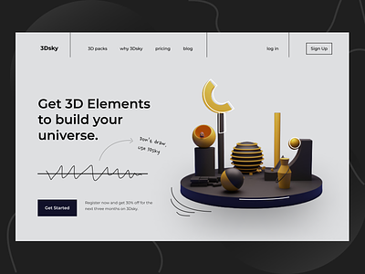 3Dsky - 3D assets website