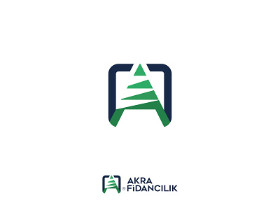 Akra Fidancılık Logo Design alphabet brand branding design design green logo logo design tree