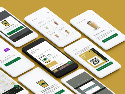 Starbucks Chile - from 2017 dashboard e commerce app onboarding qr code sign up ui design ux