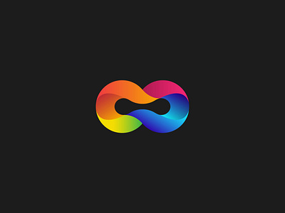 INFINITE logo design 3d logo colorful logo gradient gradient logo infinite logo logo design