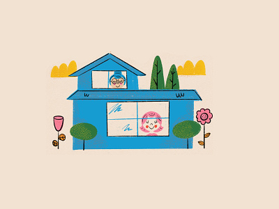 Stay At Home Illustration series