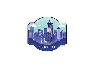 Seattle Beanie Badge design badge beanie illustration merch seattle