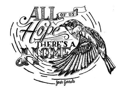 Home At Last - Josh Garrels hand lettering illustration josh garrels lettering lyrics quotes sparrow type typography