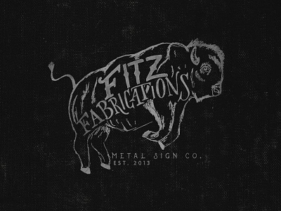 Fitz Fabrications - Tulsa, OK bison fabrications fitz illustration metal sign t shirt