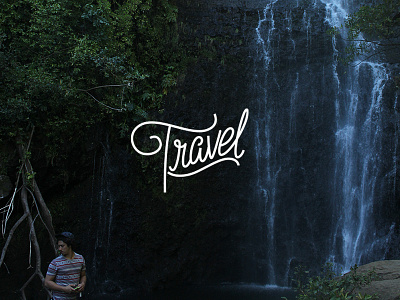 Travel font hawaii script travel