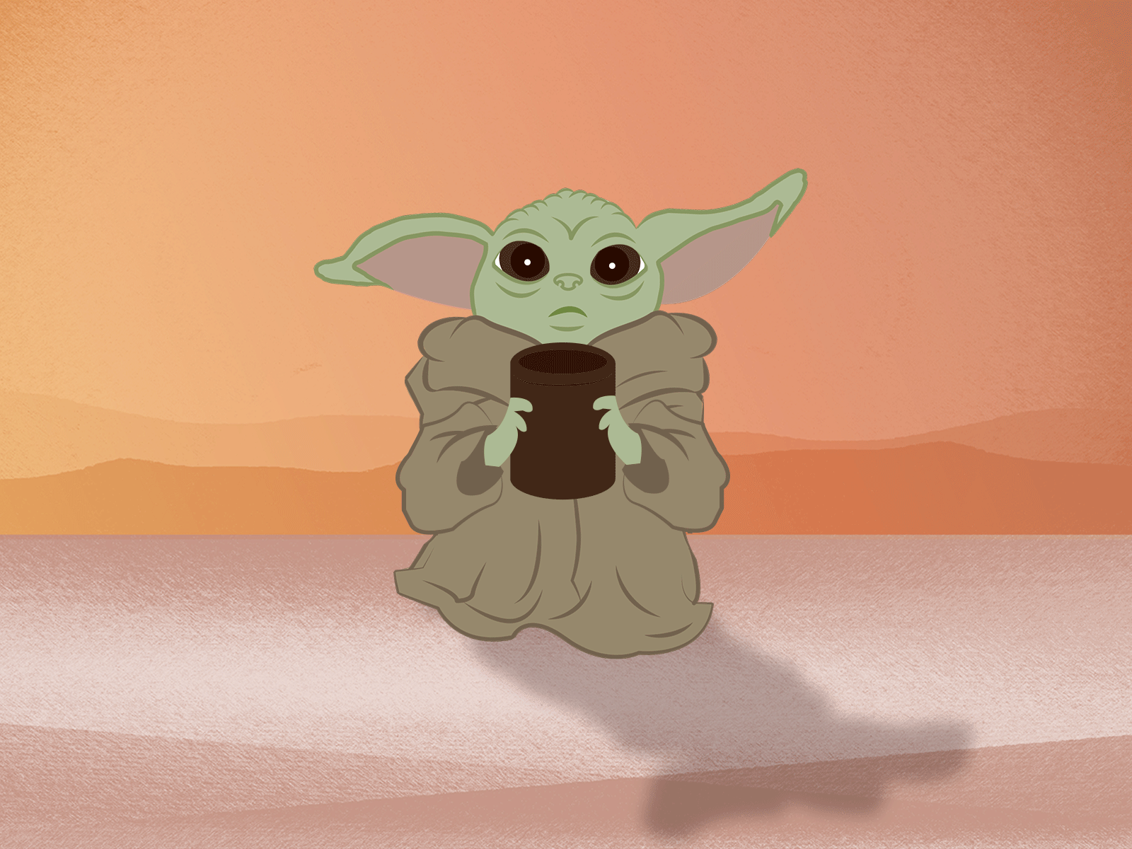 Baby Yoda And Tea Gif By Brianne Bernard On Dribbble