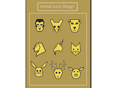 animal icons diseño icon illustration
