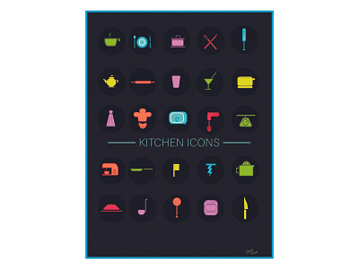 KITCHEN ICONS BLACK