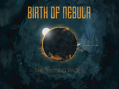 Birth of Nebula diseño portada cd diseño ilustración portada typography