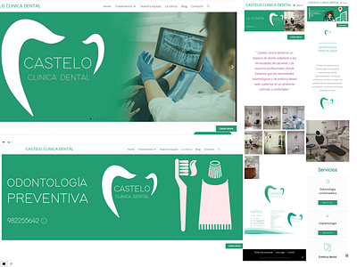 web site/ Castelo clínica dental animation branding graphic design icon ilustración logo logo design web