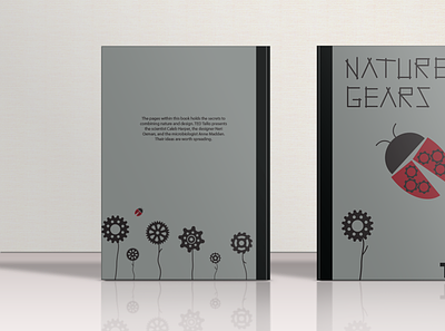 Nature's Gears book cover design illustraion indesign photoshop typography