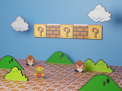 Super Mario Bros. Layered 3D