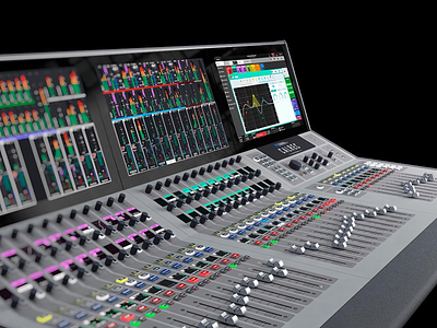 Calrec Summa audio broadcast console desk engineer eq meters mixer mixing producer recording sound