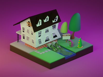 Take on the World! 3d adventure game blender blender3d day of the tentacle diorama isometric lucasarts render tentacle tentacles