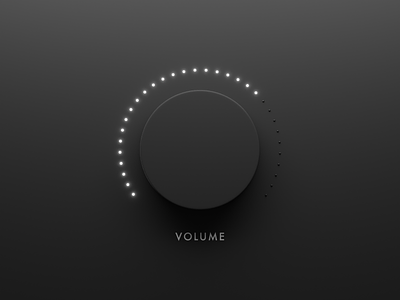 Volume Knob audio blender blender3d dark dial knob led music sound volume volume control