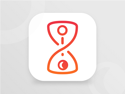 Icon and logo of Sandrill Calendar App android app brand calendar hourglass icon ios logo sandrill