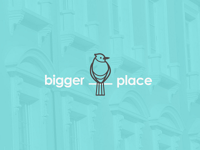 Bigger Place animal bird bird logo branding concept estate agents identity illustraion illustration logo logo design logotype minimal simple vector