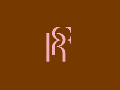R+F branding brandmark colour custom lettering custom type f lettering letters logo logo design logotype logotypes minimal monogram monogram logo rf type typography