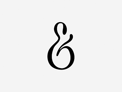 Ampersand ampersand and curved icon sign symbol type typography wip