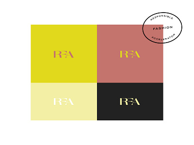 RFA Colour Exploration branding colour pallet fashion icon letters logo logotypes monogram type typography